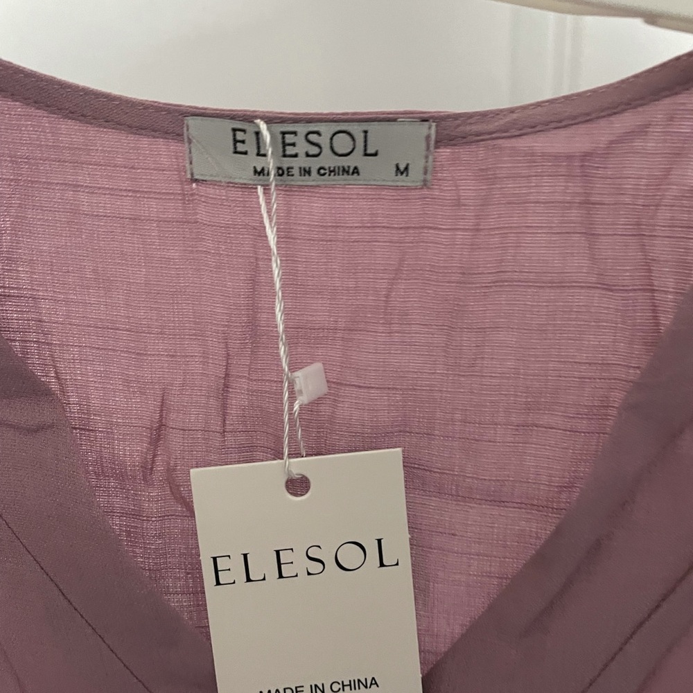 Purple button down top - Picture 2 of 3